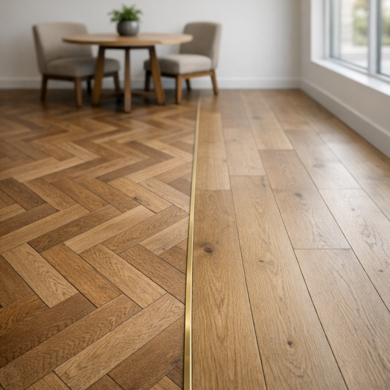 Houten vloer in een interieur